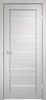 Межкомнатная дверь глухая 80х200 см, экошпон, дуб белый
