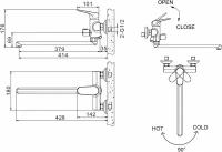 Смеситель Bravat Eler F6191238CP-01L-RUS универсальный