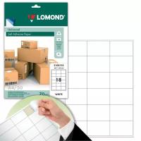 Этикетка самоклеящаяся 66,7х46 мм 18 этикеток белая 70 г/м2 50 л LOMOND 2100135 123708 (1)