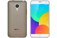 Силиконовый чехол Meizu MX4 Pro черный прозрачный