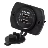 Airline ACS-2U-02 (ACS2U02) розетка usb встраиваемая, автомобильная, влагозащищенная с 2 портами