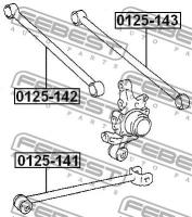 Тяга задняя поперечная, 0125143 FEBEST 0125-143