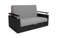 Диван Мебель-АРС Шарк аккордеон серый / черный 145x95x95 см