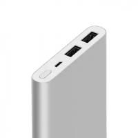 Зарядное уст-во на аккумуляторе Xiaomi Mi Power bank 2i серебристый {10000mAh, /In Micro usb /Out 2xUSB, QC, индикация} [PLM09ZM/VXN4228CN]