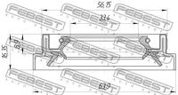 Сальник дифференциала FEBEST 95HBS35560916X