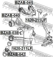 сайлентблок подвески, BZAB040 FEBEST BZAB-040