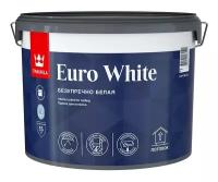 Краска интерьерная Tikkurila Euro White глубокоматовая белая 9 л