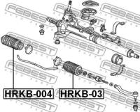 Пыльник рулевой рейки, HRKB004 FEBEST HRKB-004
