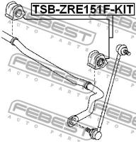 Втулка переднего стабилизатора комплект D23.2 FEBEST TSBZRE151FKIT