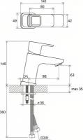 Смеситель Ravak 10° TD 012.00 X070064 для раковины