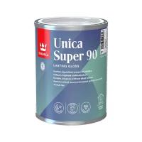 Лак уретано-алкидный Tikkurila Unica Super Strong 90, глянцевый, база EP, бесцветный, 0,9 л