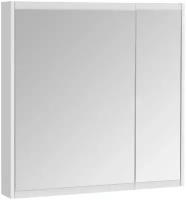 Зеркальный шкаф 80x81 см белый глянец L Акватон Нортон 1A249202NT010