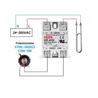 Твердотельное реле SSR-40 VA регулятор напряжения 24-380VAC