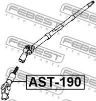 Вал карданный рулев.нижн. Toyota Carina E AT190/S, AST190 FEBEST AST-190
