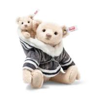 Мягкая игрушка Steiff Mama Teddy bear with baby (Штайф мишка Тедди Мама с малышом, 23 см)