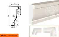 Фасадный Молдинг Lepninaplast МВ-115/2 В115хШ45хД2000 мм / Лепнинапласт