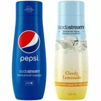 Сироп-концентрат SodaStream Pepsi + Лимонад 440 мл 2 шт