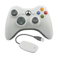 Геймпад (джойстик) беспроводной Wireless 2.4 для Xbox 360 и PC, белый