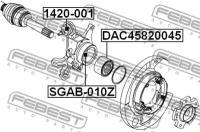 Подшипник ступицы Re Ssang Yong Rexton 06- FEBEST DAC45820045