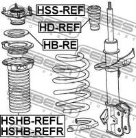 Опора переднего амортизатора верхняя, HSSREF FEBEST HSS-REF