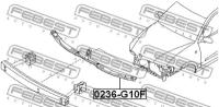 усилитель бампера металлический, 0236G10F FEBEST 0236-G10F