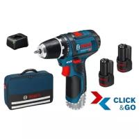 Аккумуляторный сверлильный станок 12В 2Ач GSR 12V-15 – Bosch Power Tools – 060186810H – 4059952563879