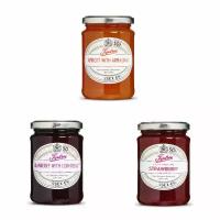 Набор джемов Tiptree Абрикос с арманьяком, Клюва с куантро, Клубника 3 шт по 340 г