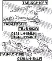 Рычаг Fr L UP TO Hiace IV -06 FEBEST 0124LH154LH