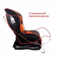 Автокресло детское группа 0/1 (до 18 кг) Kids Planet Asteroid стильный карбон