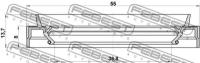 Сальник привода (38X55X8X13.7) NI Prim P12 01-07 FEBEST 95JES38550814X