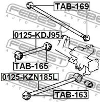 С/блок заднего верхнего рычага, TAB165 FEBEST TAB-165