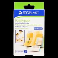 Ecoplast Набор пластырей на разных основах Family pack 25 шт