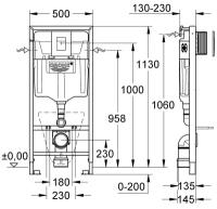 Инсталляция для унитаза Grohe Rapid SL 38775001