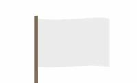 Белый сигнальный флаг 20х30 см