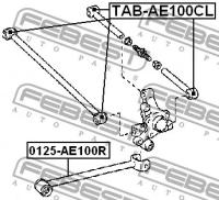 С/блок тяги, TABAE100CL FEBEST TAB-AE100CL