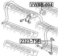 Тяга стаб.передн. VW Transporter T5 03, 2323T5F FEBEST 2323-T5F