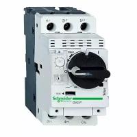 Силовой автомат для защиты двигателя Schneider Electric TeSys GV2 6.3А 3P, термомагнитный расцепитель GV2P10