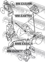 Подушка двигателя задняя mt, MMEA5ARR FEBEST MM-EA5ARR