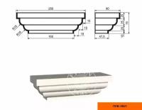 Капитель к фасадной пилястре из пенополистирола с покрытием LEPNINAPLAST-FASAD (Лепнинапласт-фасад)ПЛВ-150/1