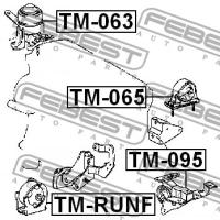 подушка двиг.перед. Toyota RAV4 ACA2 2000-2005, TMRUNF FEBEST TM-RUNF