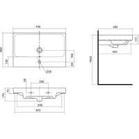 Раковина для ванной Santek адриана 70 (1WH501628)