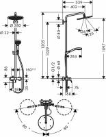 Душевая стойка Hansgrohe Croma Select S 26791000