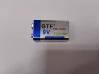 Аккумулятор Крона GTF 9V 650 mAh в нем зарядное устройство