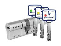 Цилиндр Mul-t-Lock MTL800 Светофор ключ-вертушка (размер 31х35 мм) - Никель, Флажок