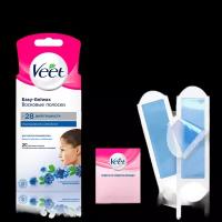 Veet Полоски восковые для депиляции для чувствительной кожи Easy Gel-wax 20 шт