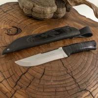 Нож охотничий, туристический «Пират» Н55 сталь ЭИ-107 рукоять: текстолит/кожа