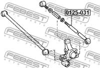 тяга задн.поперечн.регул. Toyota Camry/Vista SV30, 0125031 FEBEST 0125-031