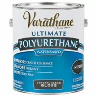 RUST-OLEUM Varathane Crystal Clear Polyurethane 200041 Лак акрил-уретановый на водной основе для внутренних работ 0,946л глянцевый