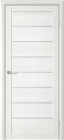 Межкомнатная дверь (дверное полотно) Albero Тренд Т-1 ЕсоТех / Белая лиственница / Стекло мателюкс 60х200