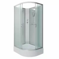 Душевая кабина Niagara NG-33394-14LBK 130х90 см, с матовыми стеклами, левосторонняя